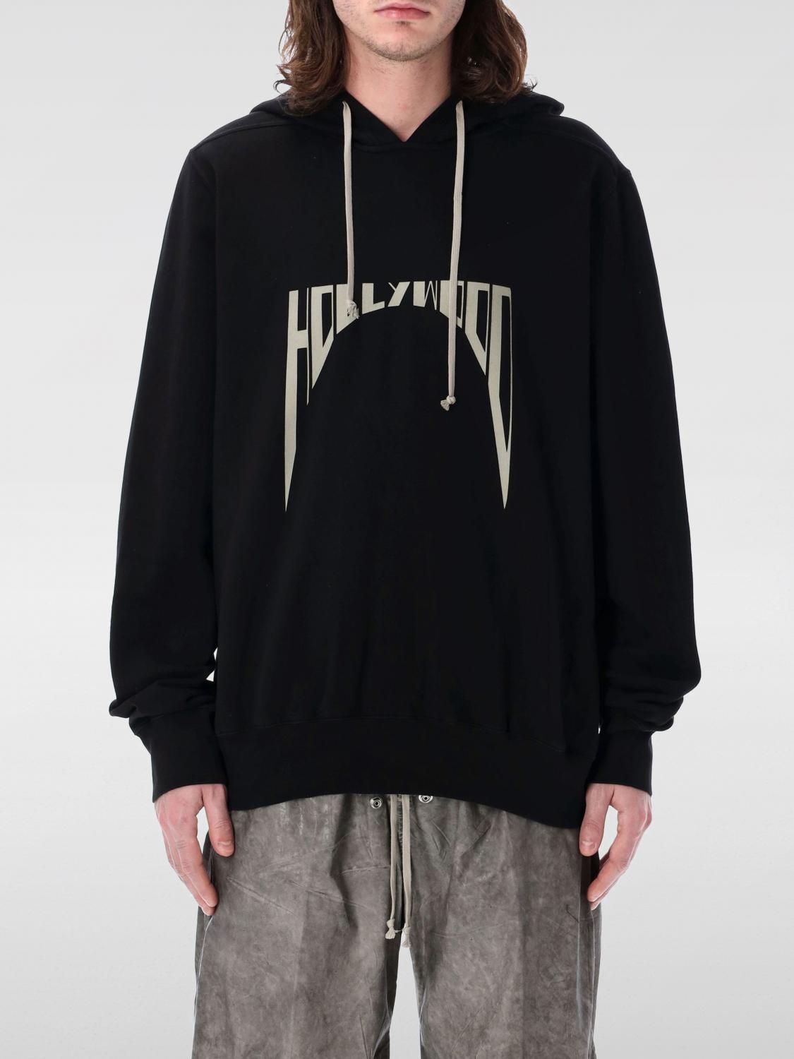 Rick Owens Drkshdw Drkshdw By Rick Owens Oversized Hoodie Black And Milk In Schwarz