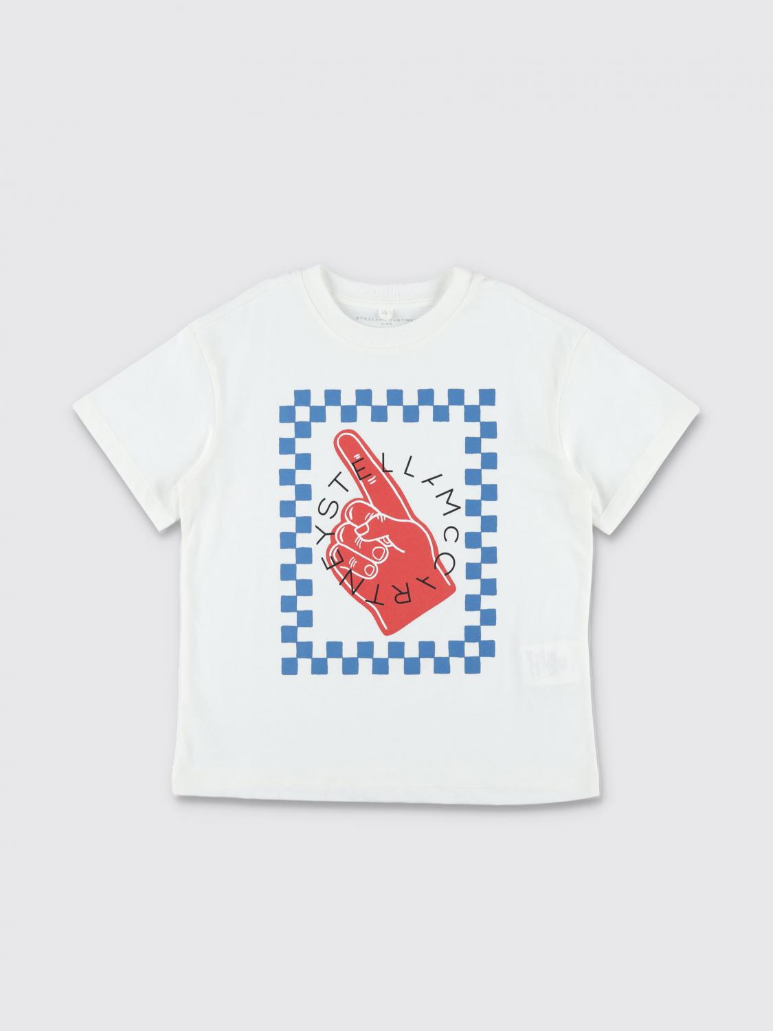Stella Mccartney Short-sleeved T-shirt With Print Kids In Weiss