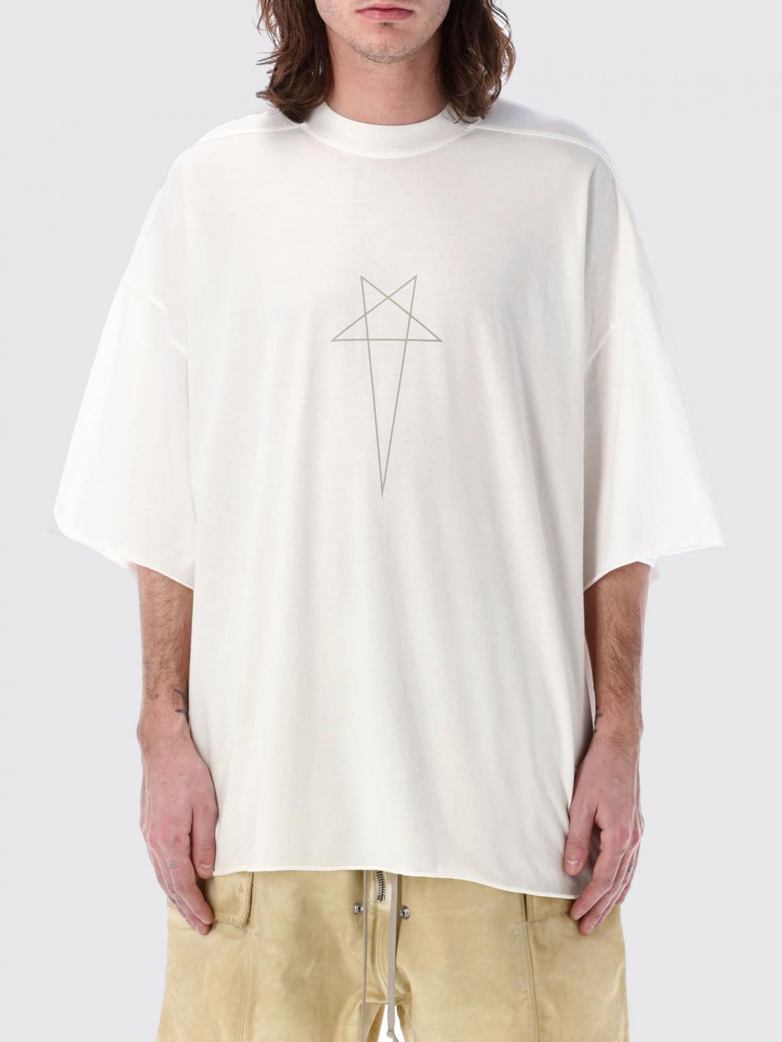 Shop Rick Owens Drkshdw T-shirt Men Color White In Weiss