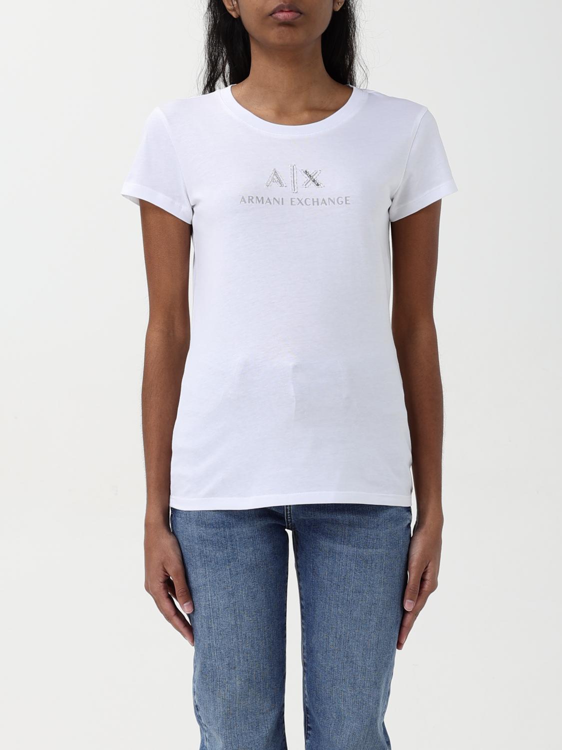 Armani Exchange Slim Fit T-shirts In White