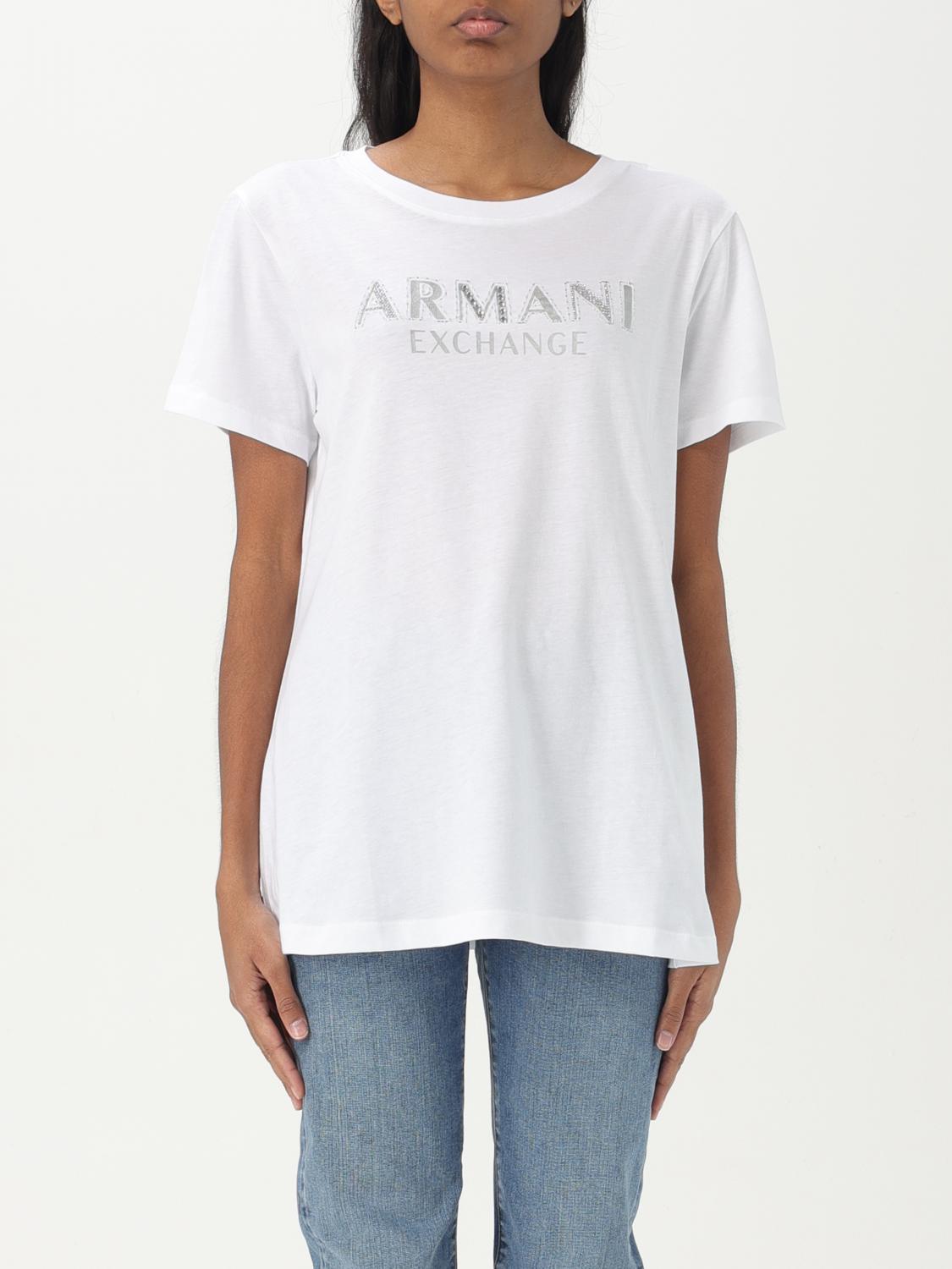 Armani Exchange T-shirt Woman Color White In White