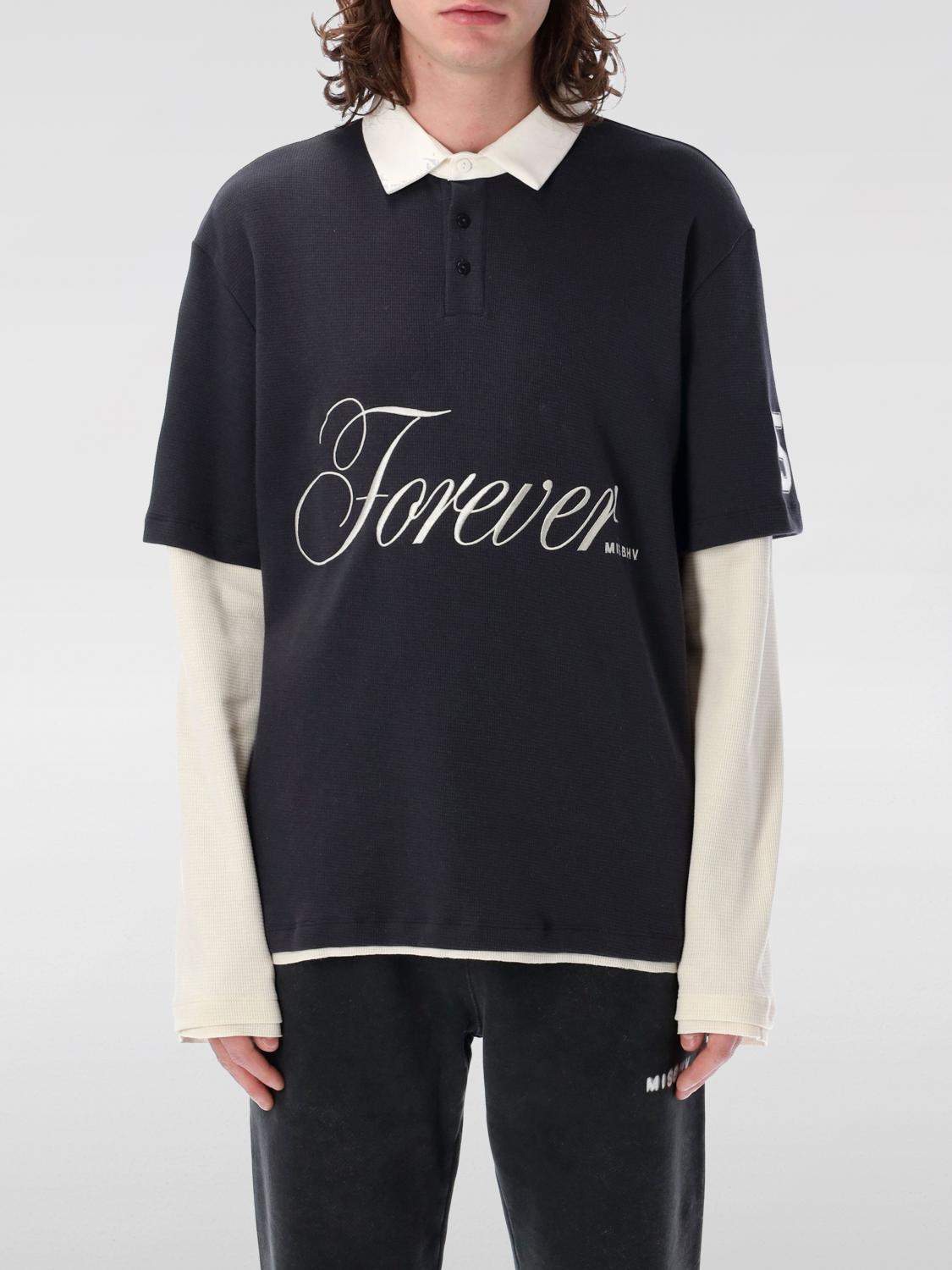 Misbhv Forever Double Layered Polo In Schwarz