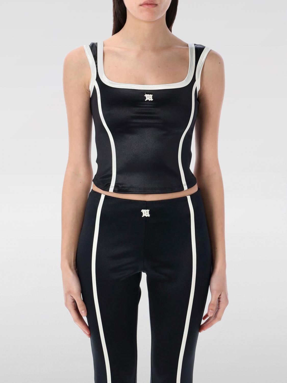 Misbhv Shiny Lycra St. Germain Tank Top In Schwarz
