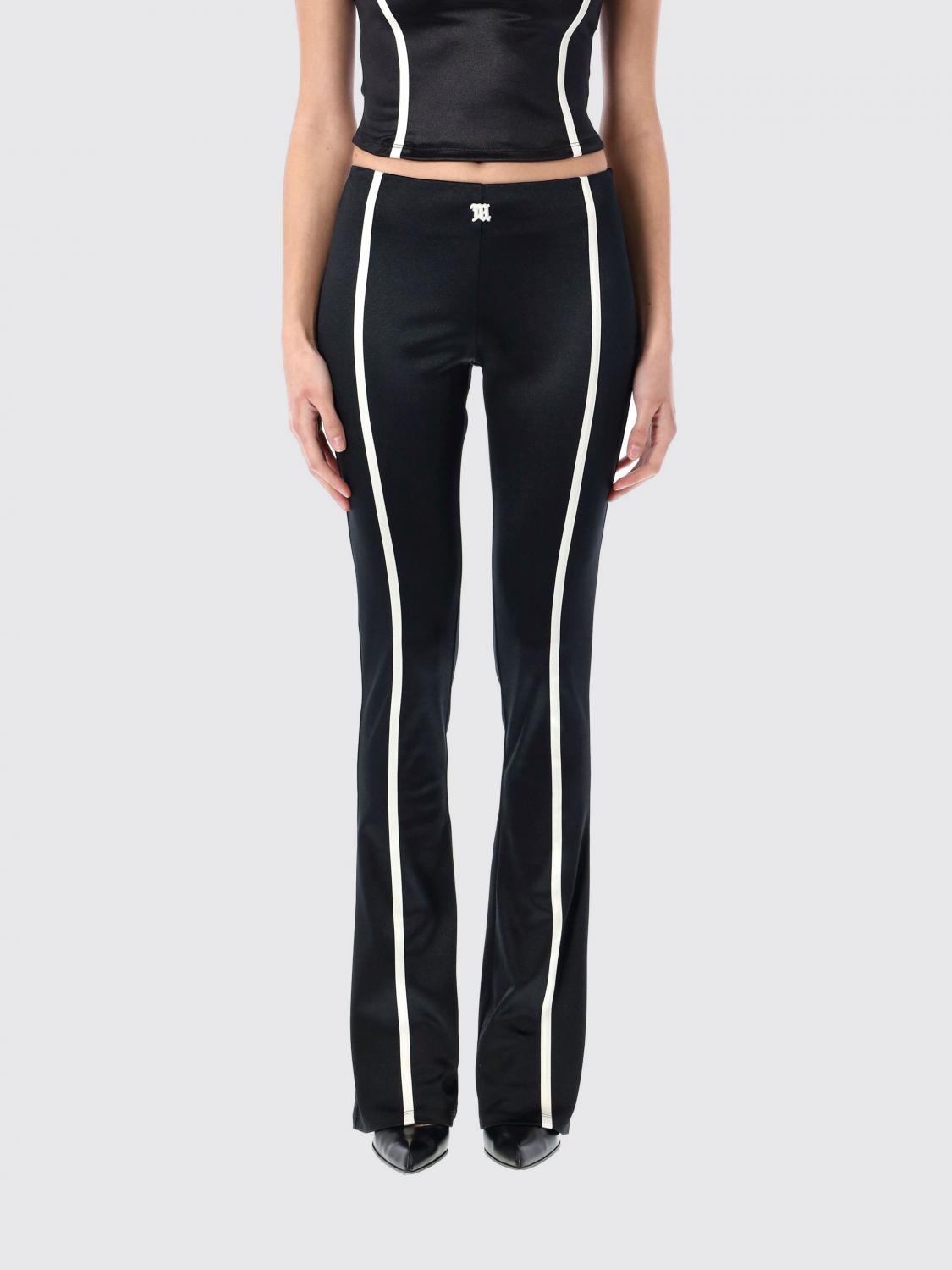 Misbhv Saint Germain|flared Pants Featuring Contrast Piping In Schwarz