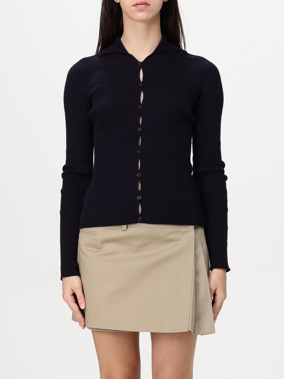 Courrèges Cardigan Woman Color Navy In Navy