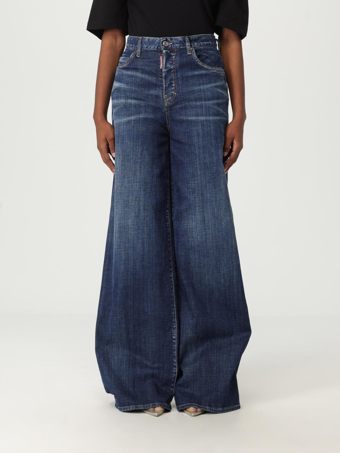 Dsquared2 Hose Damen Farbe Denim In Blue