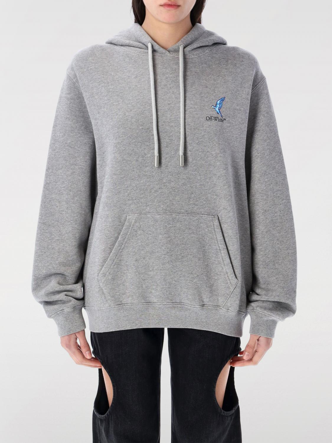 Off-white Fresco Harrow Regular Hoodie In Grau