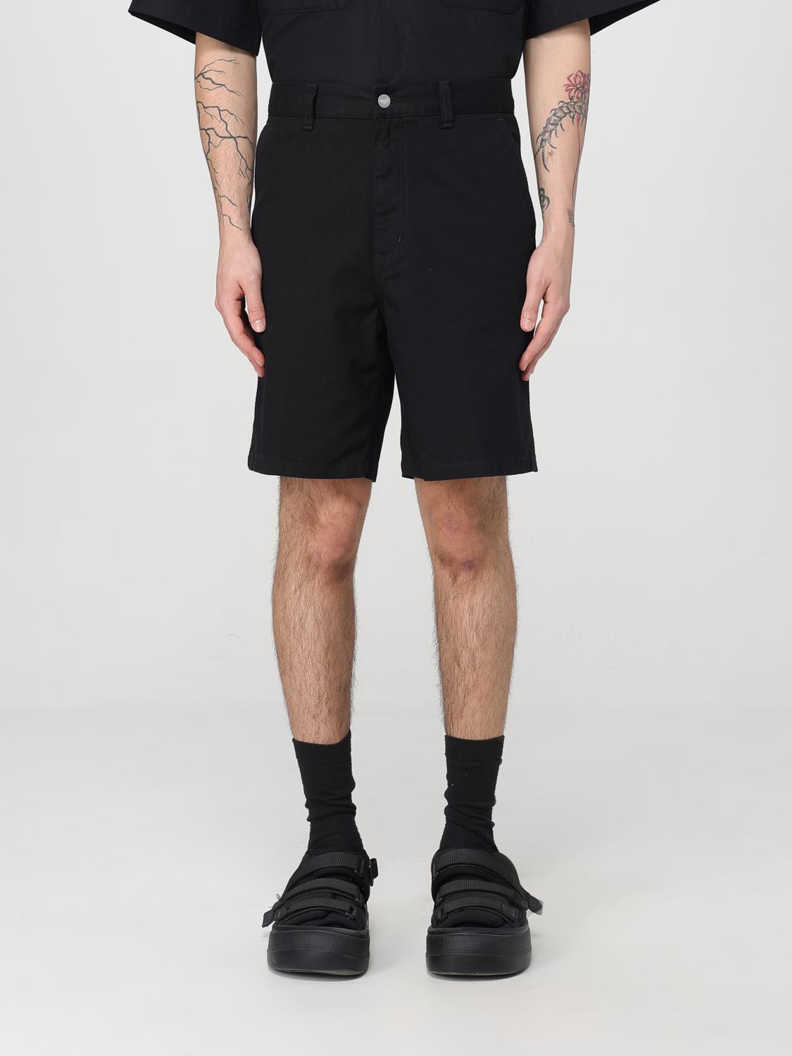 Carhartt 'drewe' Cotton Shorts In Schwarz