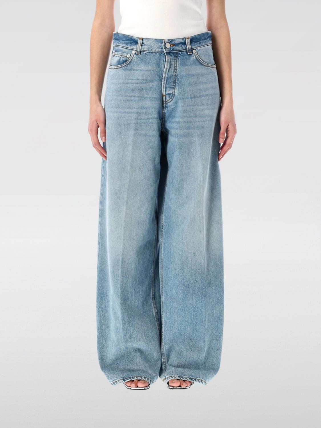 Haikure Womens Lagoon Wash Peace Lagoon Wide-leg Denim Jeans In Wasser