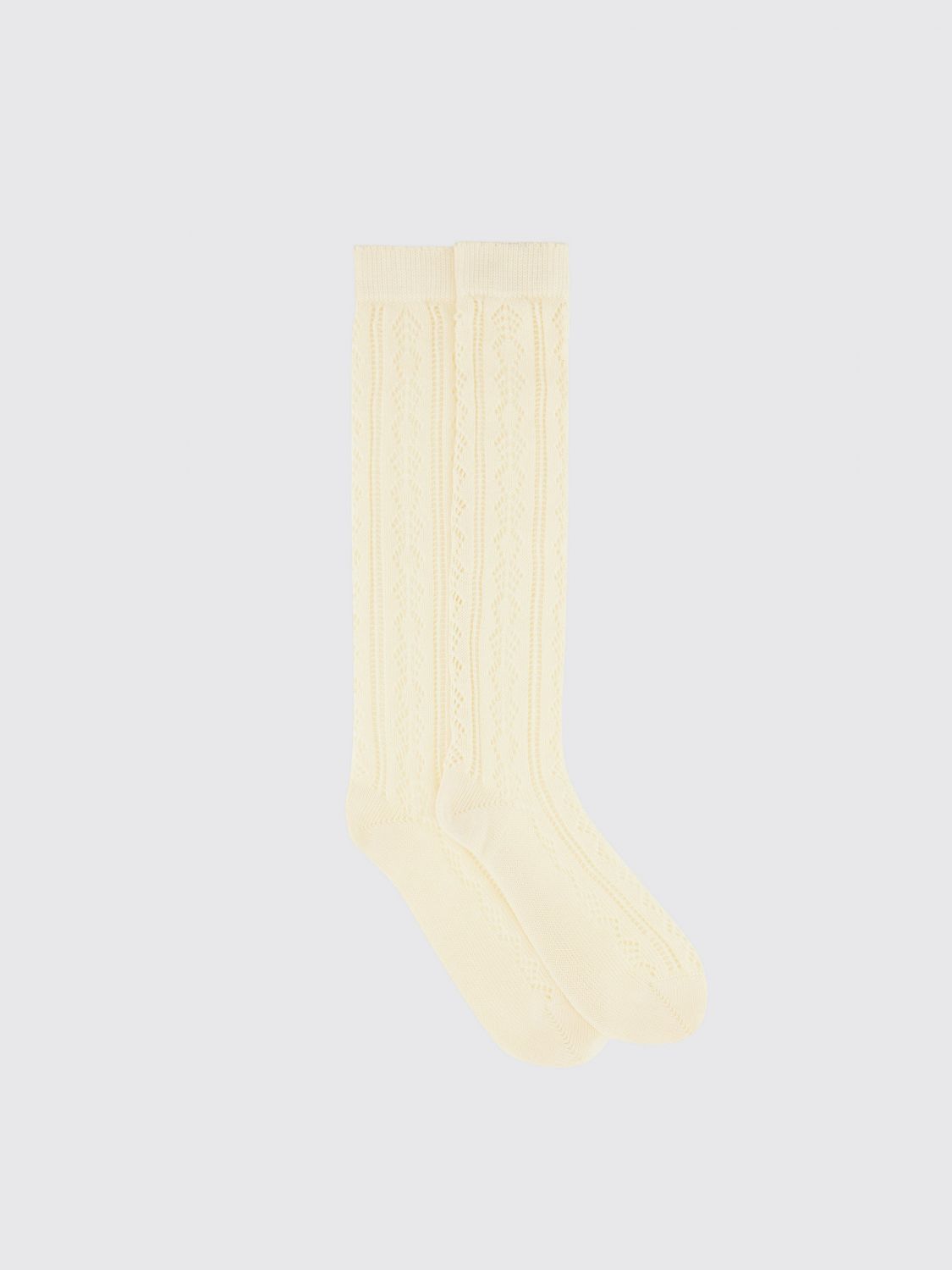 Valentino Perforated Cotton Socks With V-logo