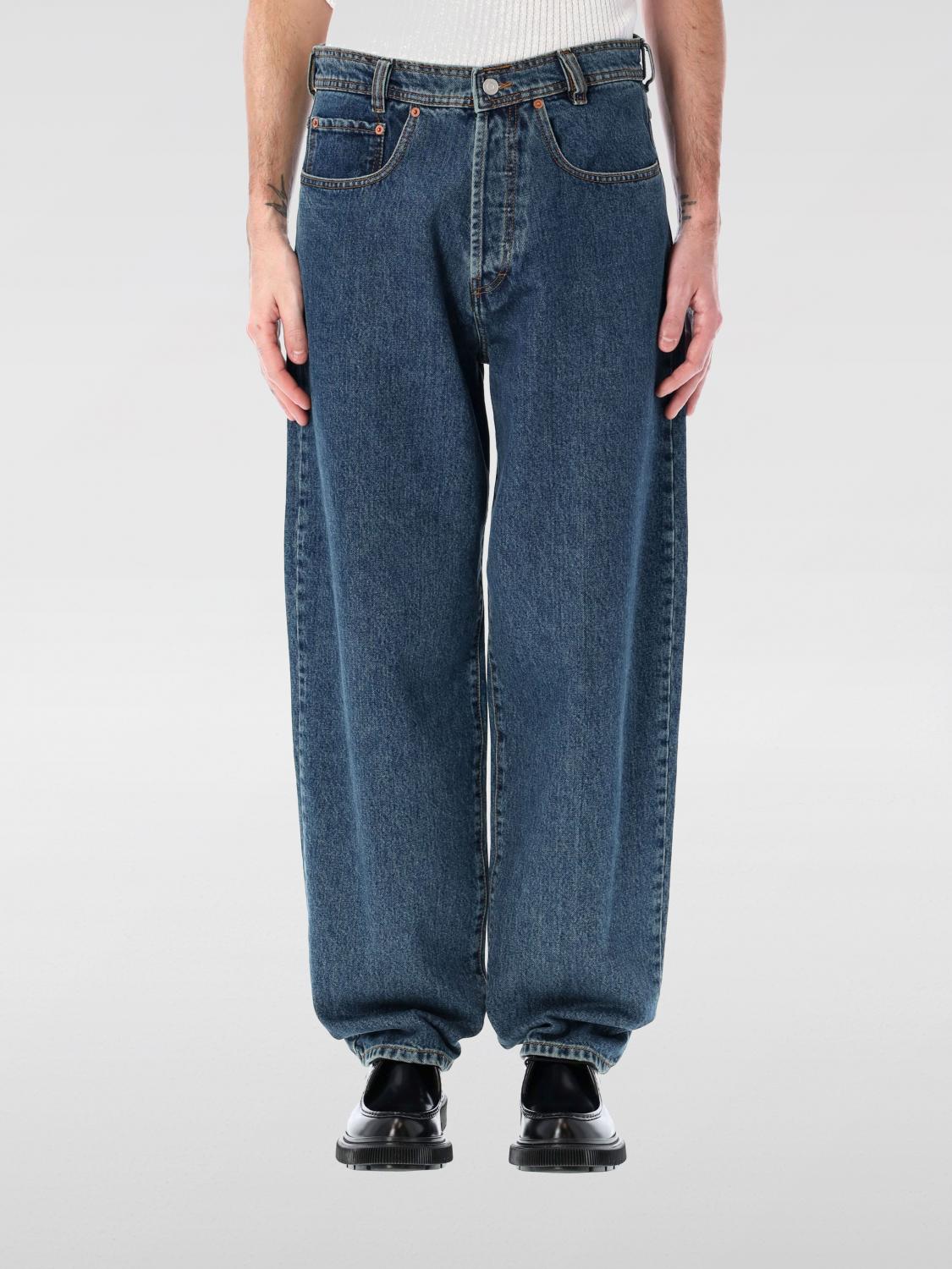 Magliano Sturdy Jeans With Belt Loops And Contrast Stitching In Blau