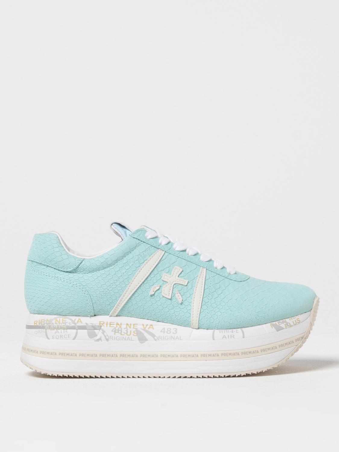 Shop Premiata Sneakers Woman Color Water