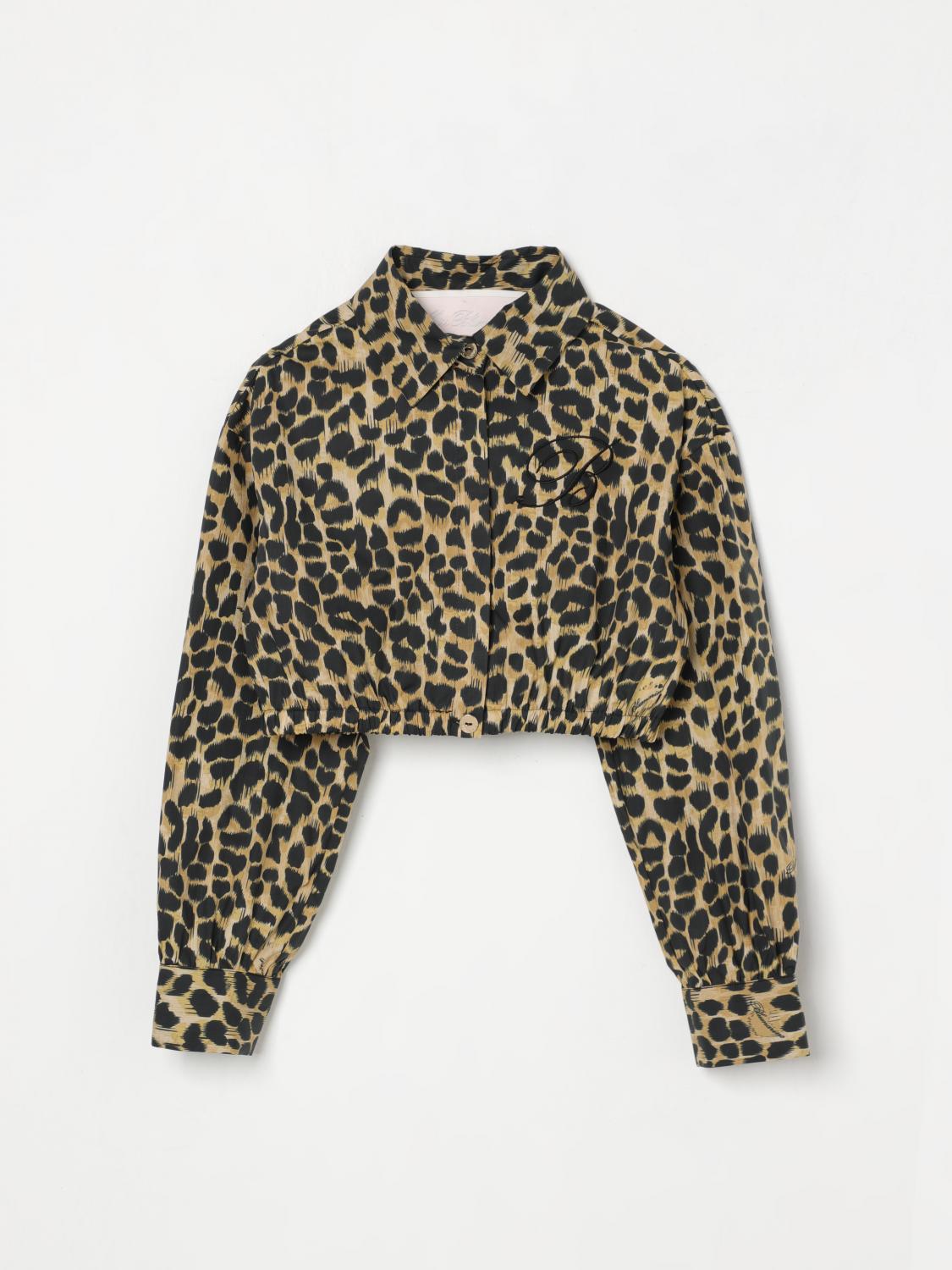 Miss Blumarine Shirt Kids Color Brown In Brown