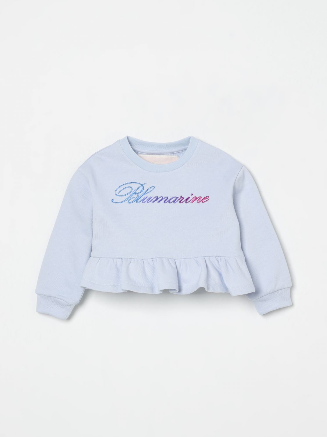 Miss Blumarine Sweater Kids Color Blue In Blue