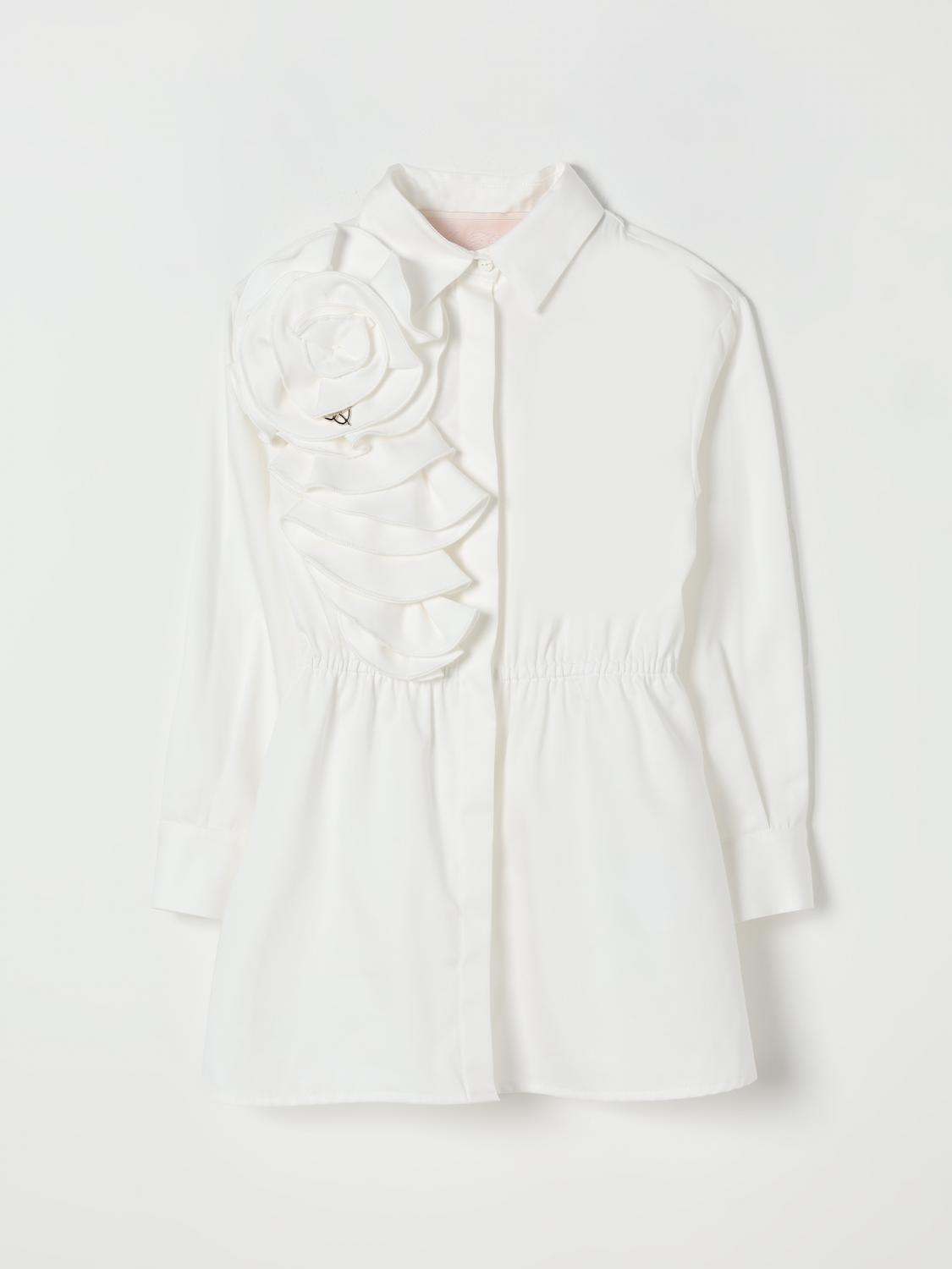Miss Blumarine Dress Kids Color White In White