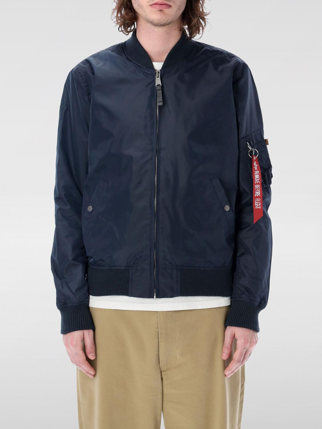 Shop Alpha Industries Jacket Men Color Blue In Blau