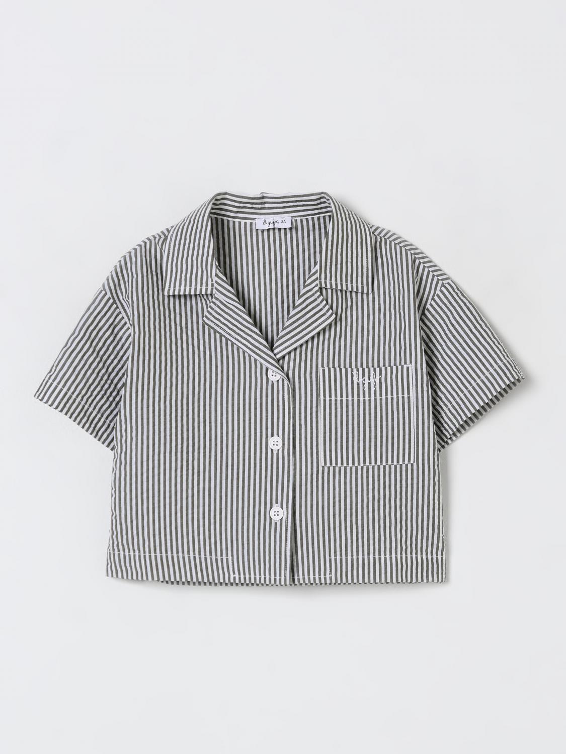 Il Gufo Shirt  Kids Color Grass Green In Grass Green