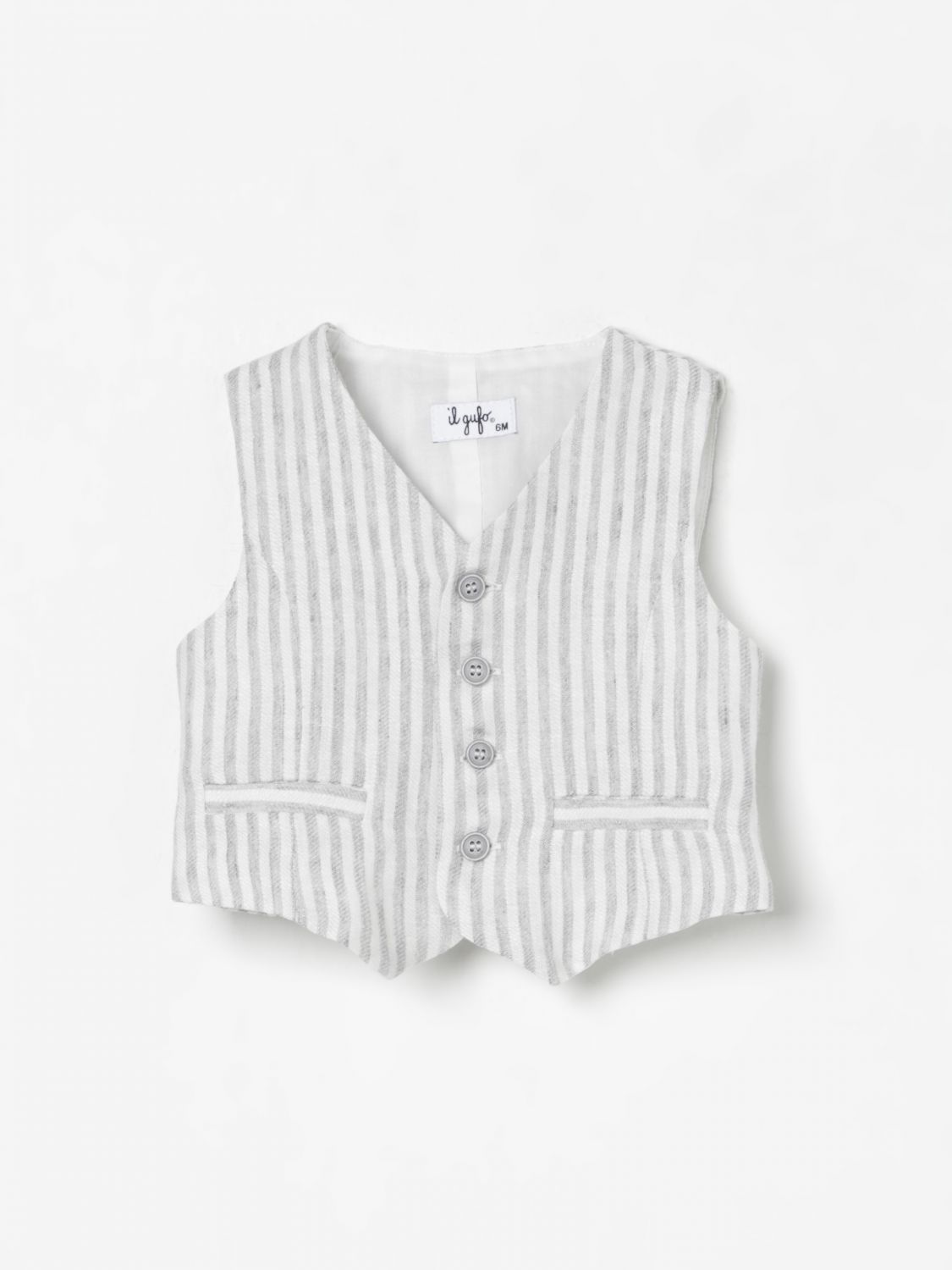 Il Gufo Babies' Waistcoatcoat  Kids Colour Grey