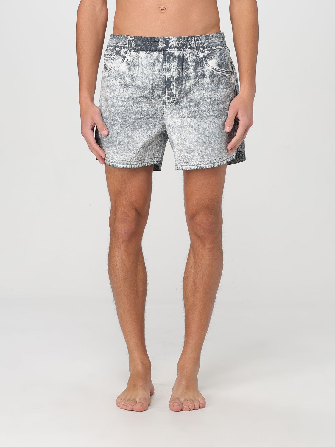 Diesel Swimsuit Men Color Grey In Grey