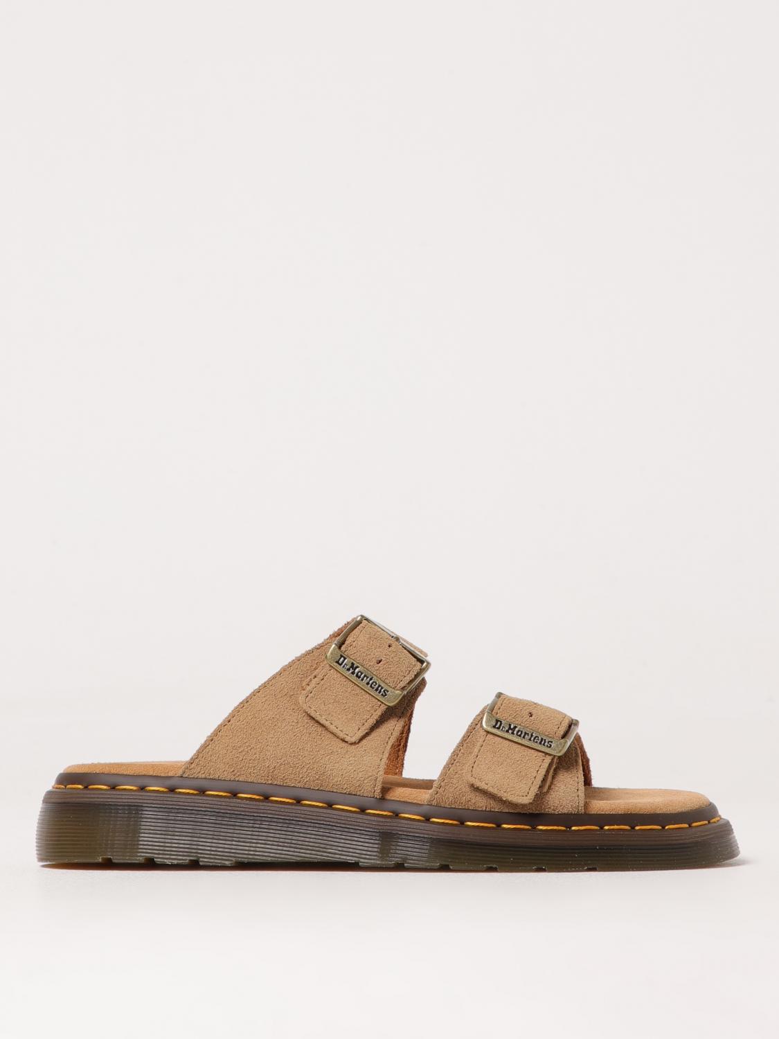 Dr. Martens' Josef Slipper-mule In Beige Suede In サバンナ