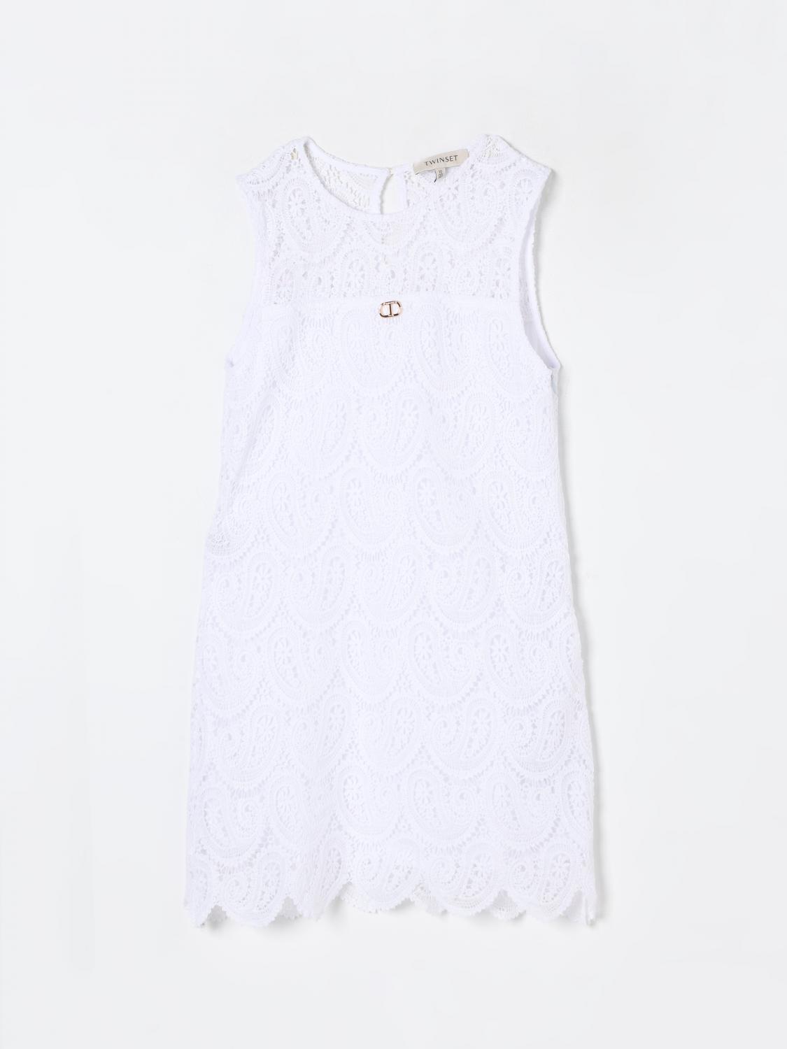 Twinset Dress Kids Color Ice In Ice