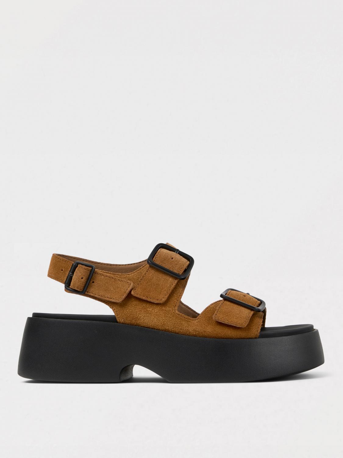 Camper Tasha Sandals In Brown