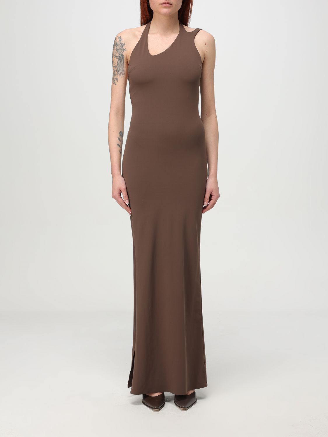 PATRIZIA PEPE DRESS PATRIZIA PEPE WOMAN COLOR BROWN G73038032