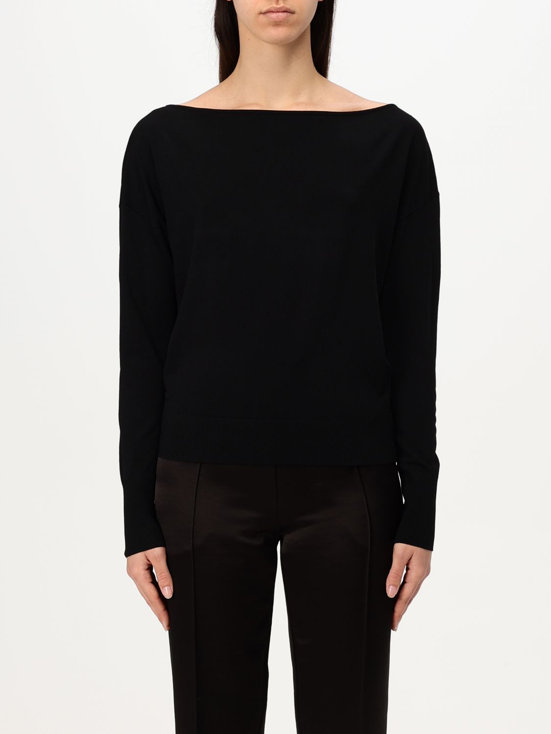 Shop Patrizia Pepe Sweater  Woman Color Black