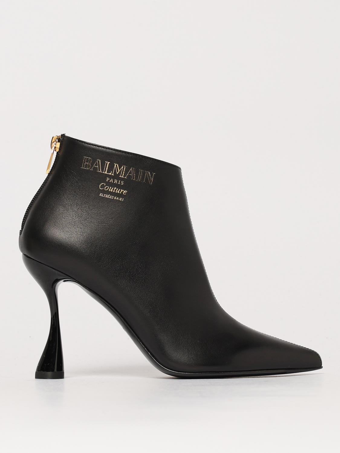 Balmain Tronchetto In Black Leather In Schwarz