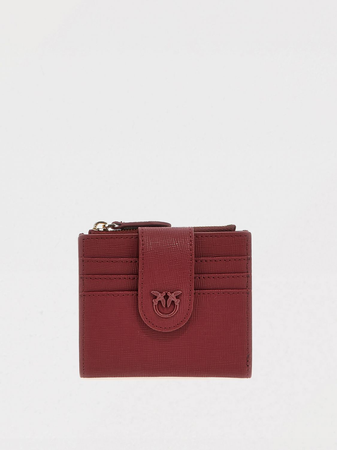 Shop Pinko Wallet Woman Color Burgundy