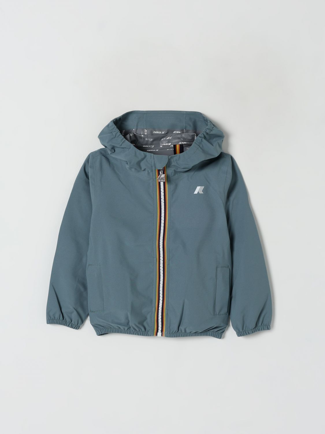 K-WAY JACKET K-WAY KIDS COLOR GREEN G73441012