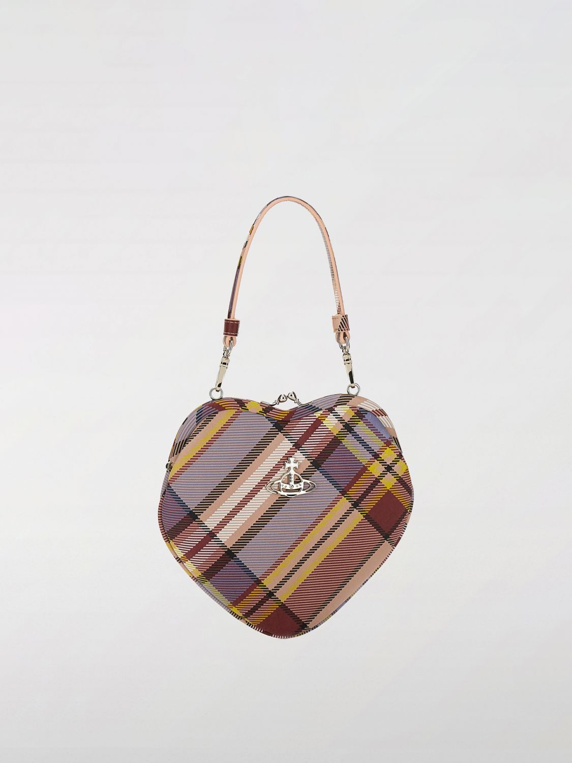Vivienne Westwood "belle" Heart Frame Bag In Multi