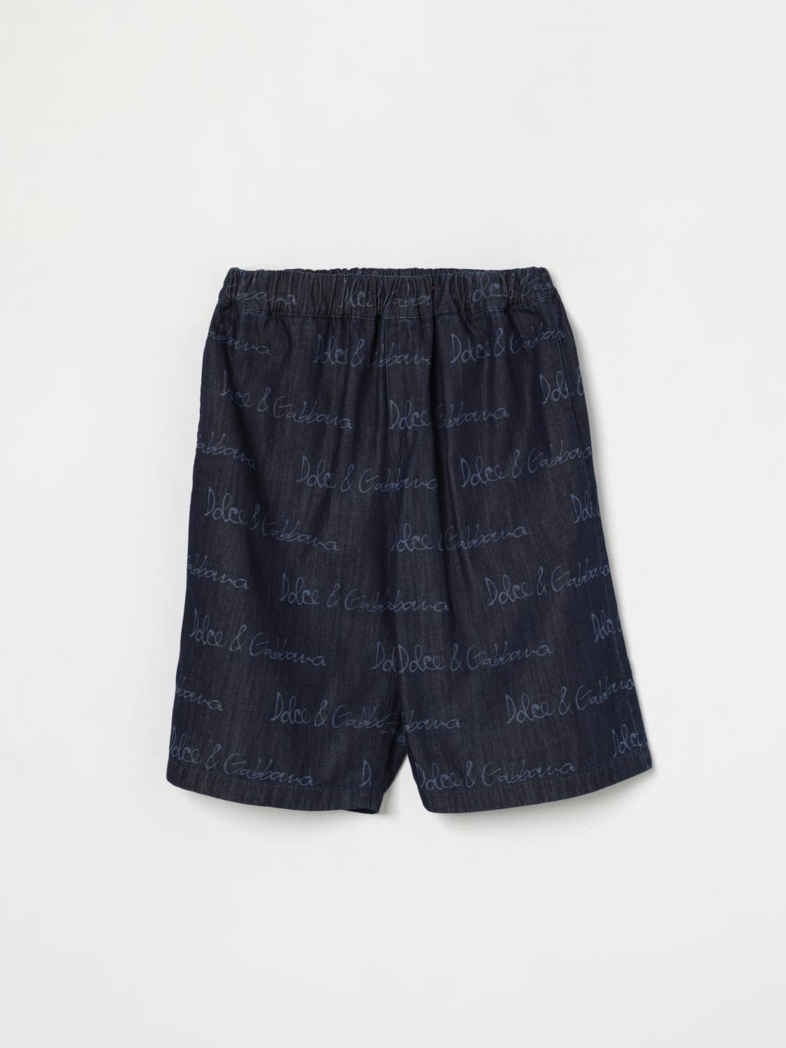 Dolce & Gabbana Shorts Kids Color Denim In Denim