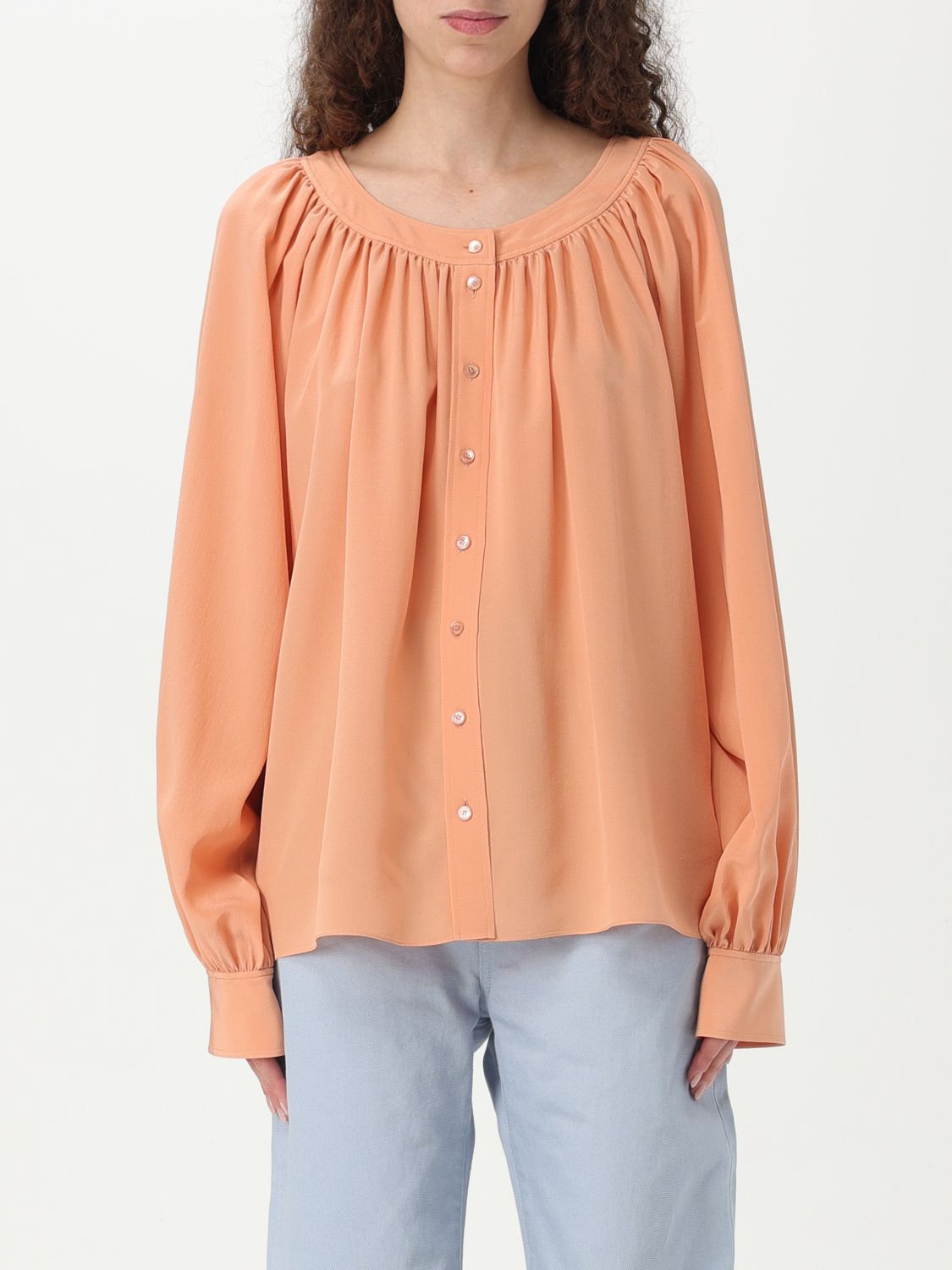 Shop Chloé Shirt Woman Color Pink