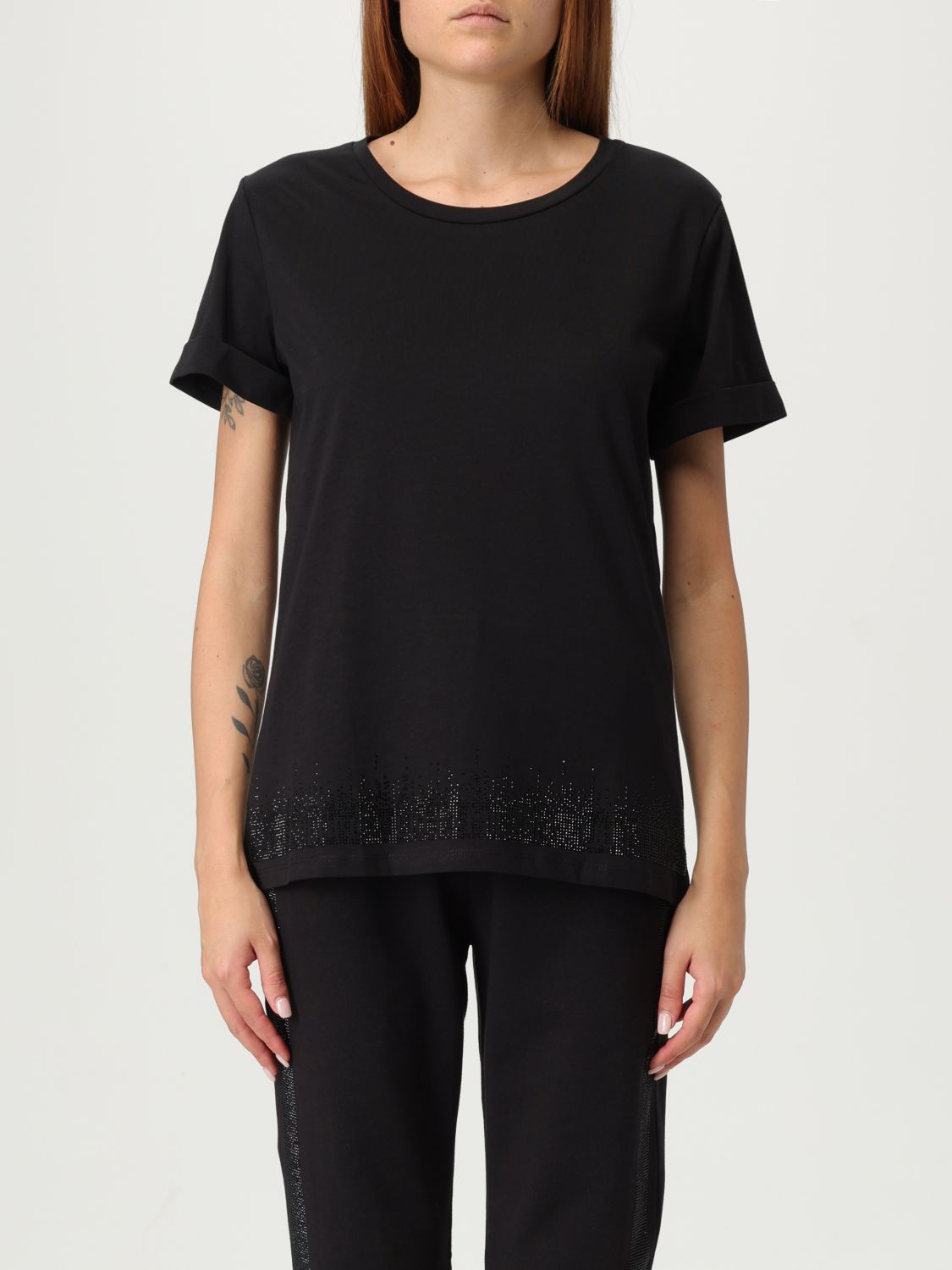 Liu •jo T-shirt Liu Jo Woman Color Black In Black