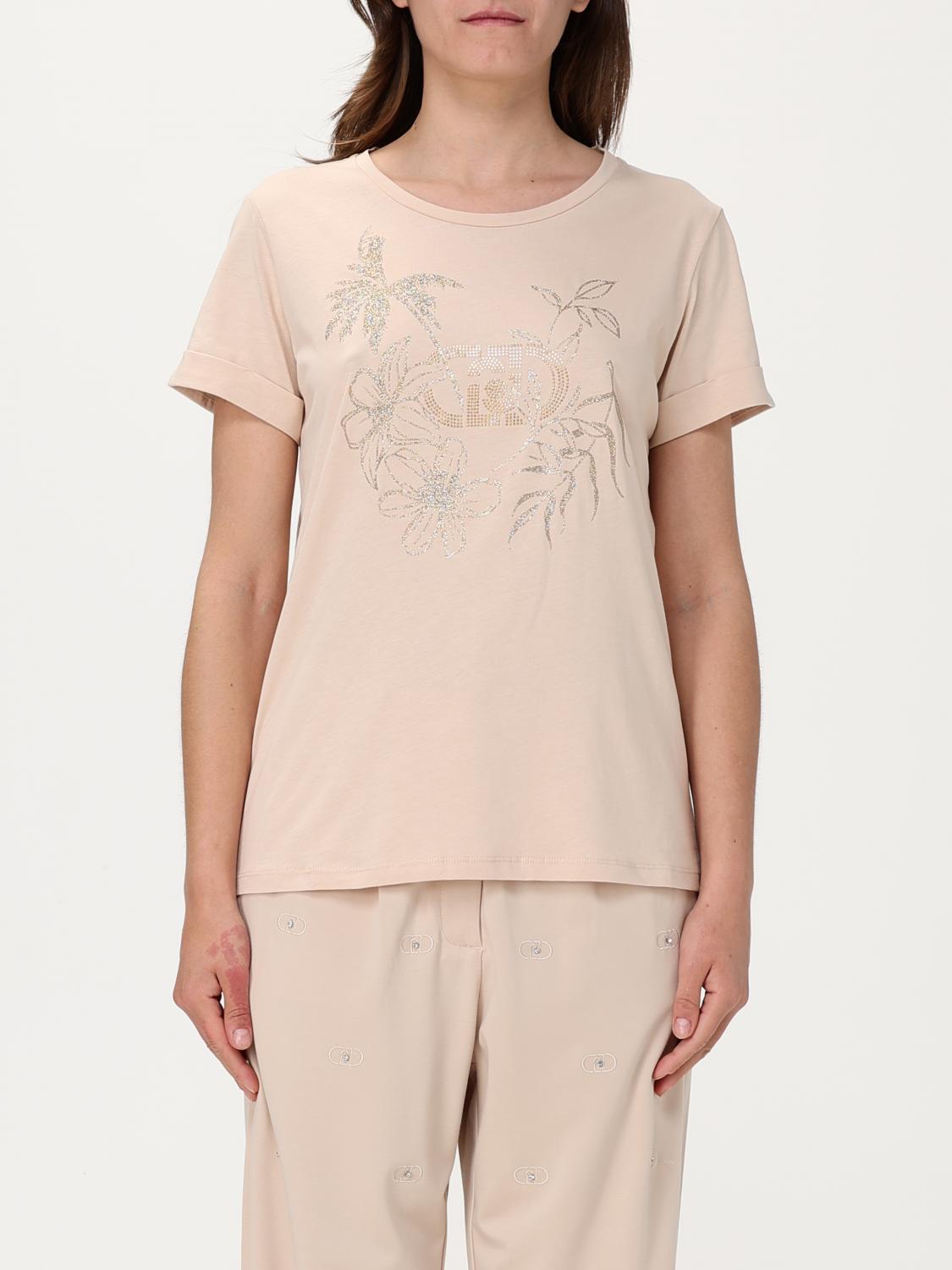 Liu •jo T-shirt Liu Jo Woman Color Beige In ベージュ