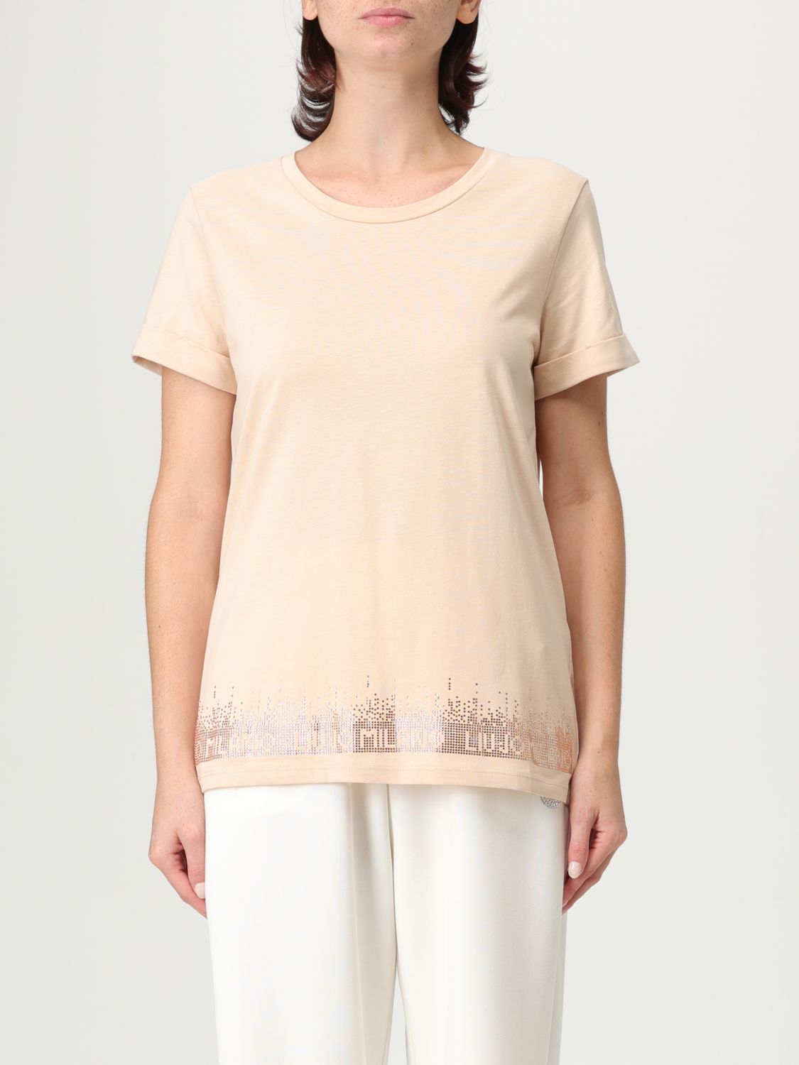 Liu •jo T-shirt Liu Jo Woman Color Sand In Nude