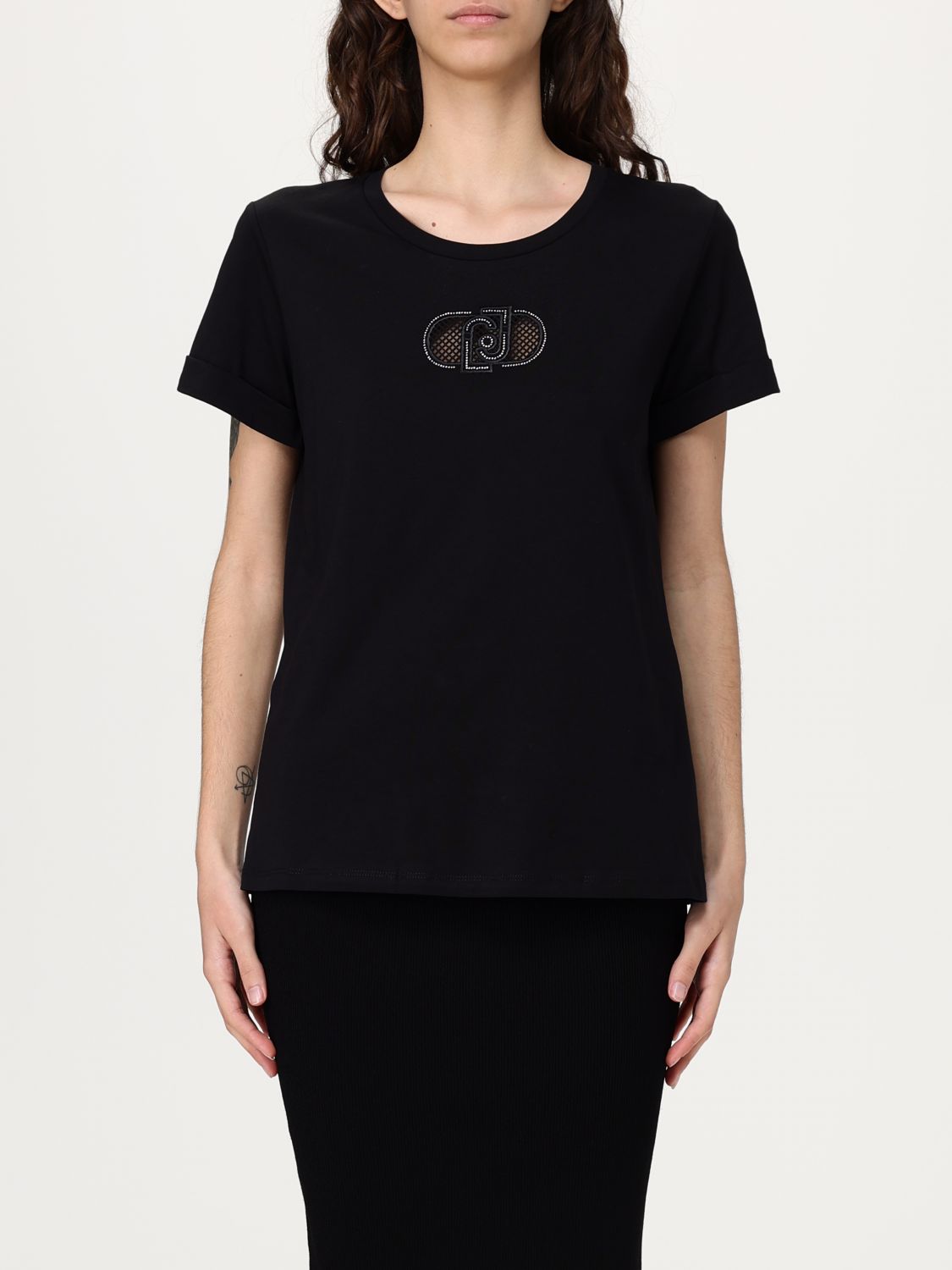 Liu •jo T-shirt Liu Jo Woman Color Black 1 In ブラック 1