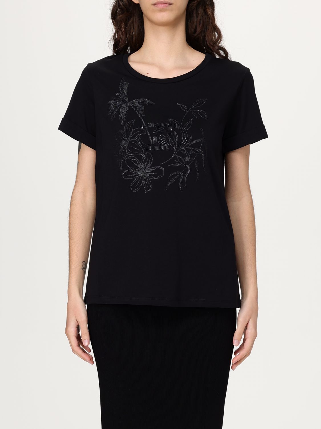Liu •jo T-shirt Liu Jo Woman Color Black 2 In ブラック 2