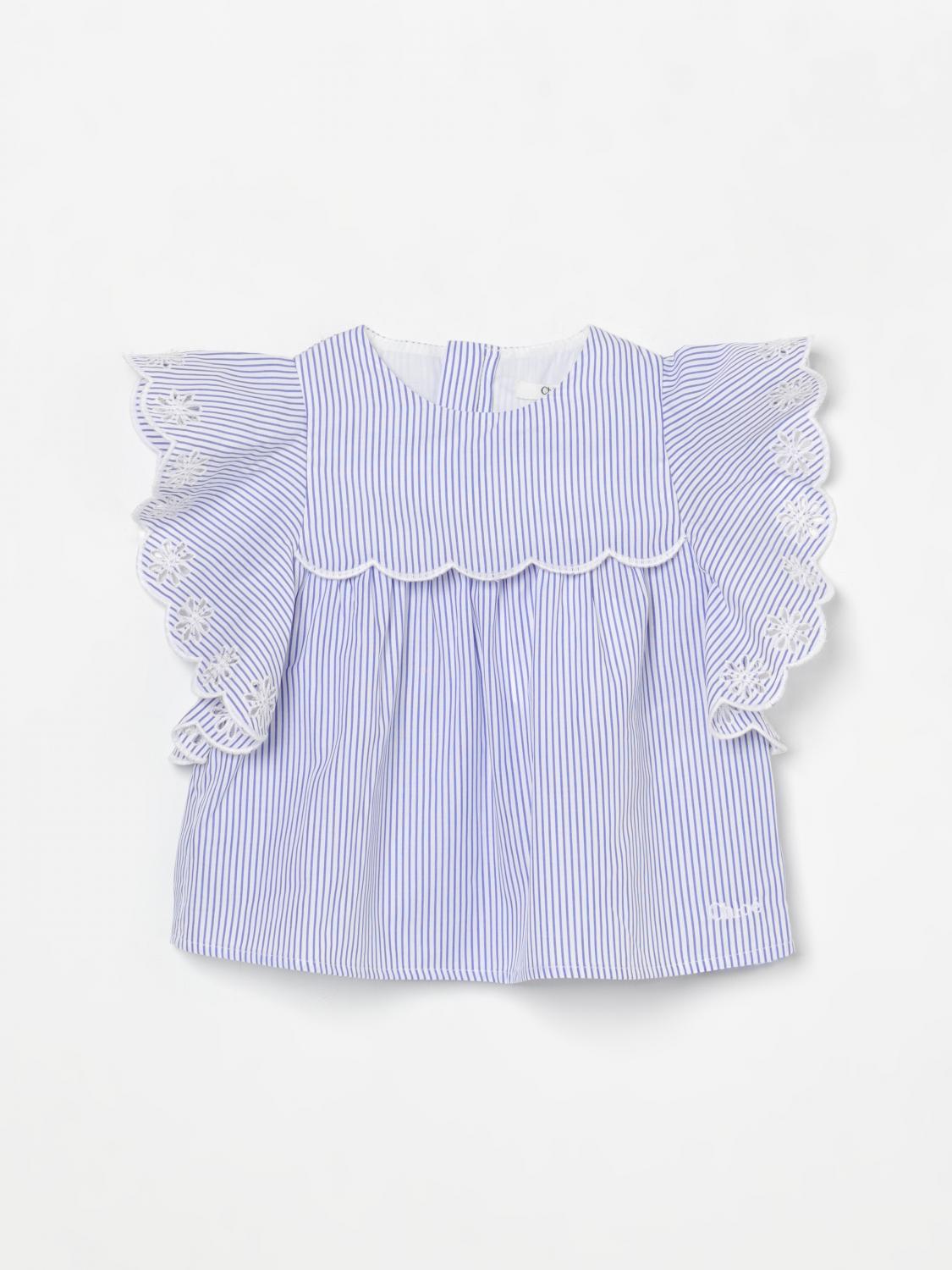 Shop Chloé Shirt Kids Color White