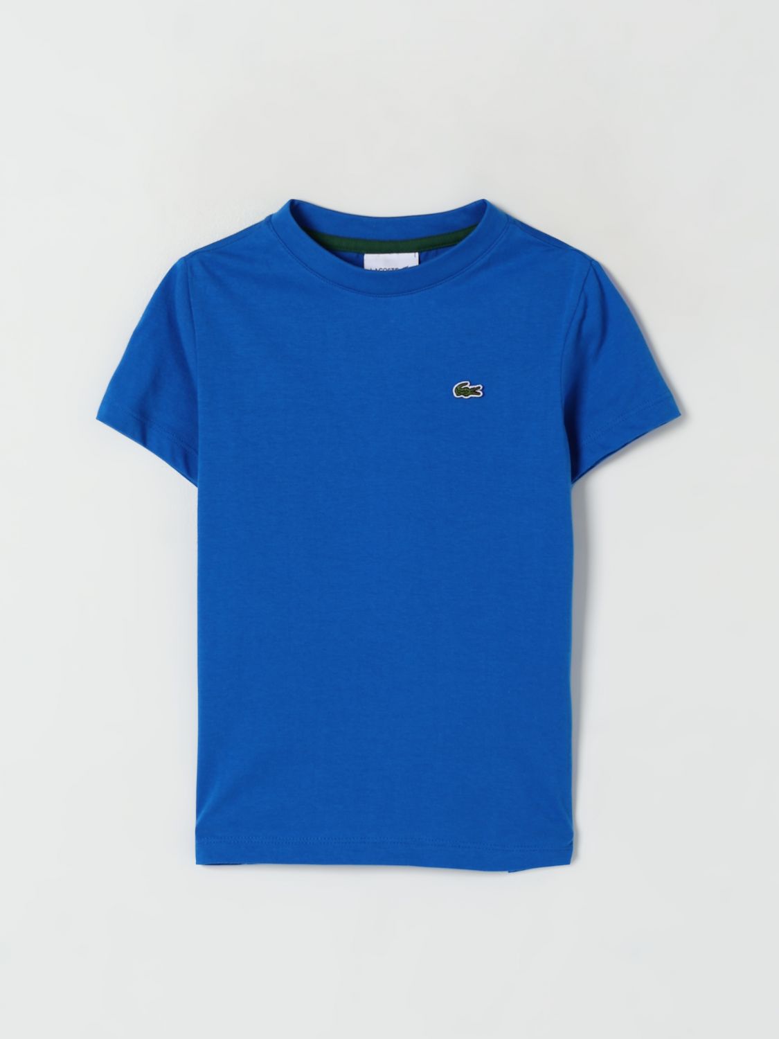 Lacoste Light Blue T-shirt For Kids With Crocodile