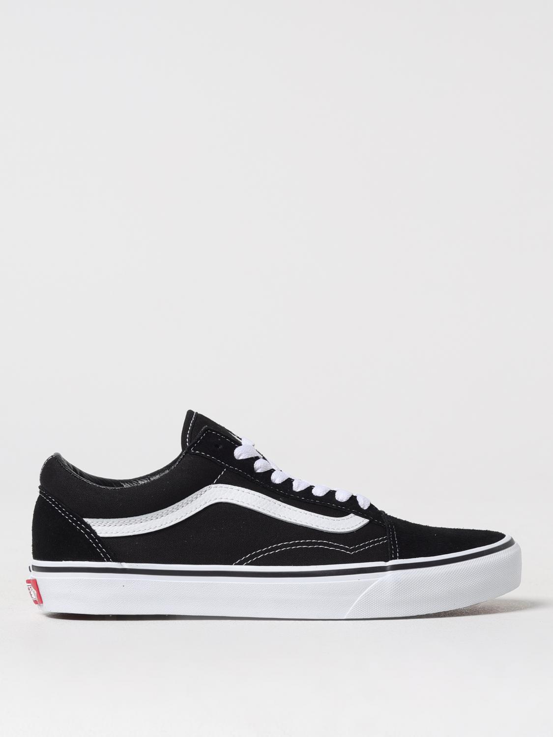 Vans Old Skool Platform Canvas And Suede Platform Trainers In Black