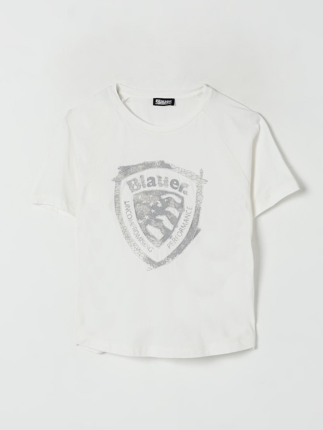 Blauer T-shirt Kids Color White