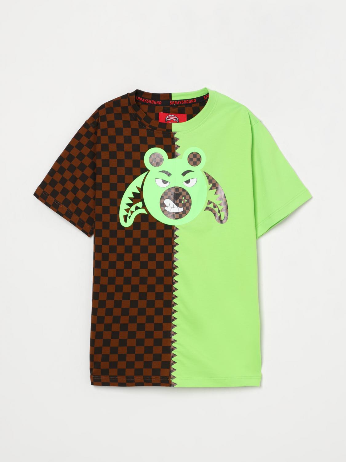 Sprayground T-shirt Kids Color Brown In Brown