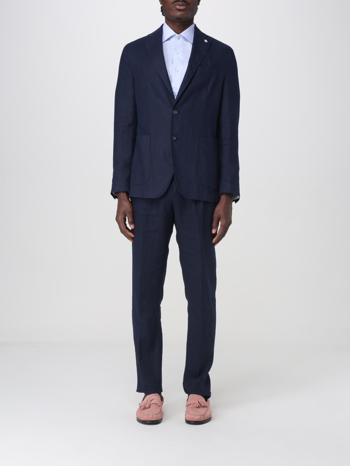 Manuel Ritz Suit Men Color Blue In Blue