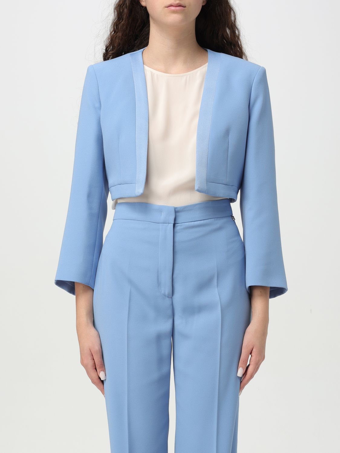 LIU •JO JACKET LIU JO WOMAN COLOR SKY BLUE G73695016