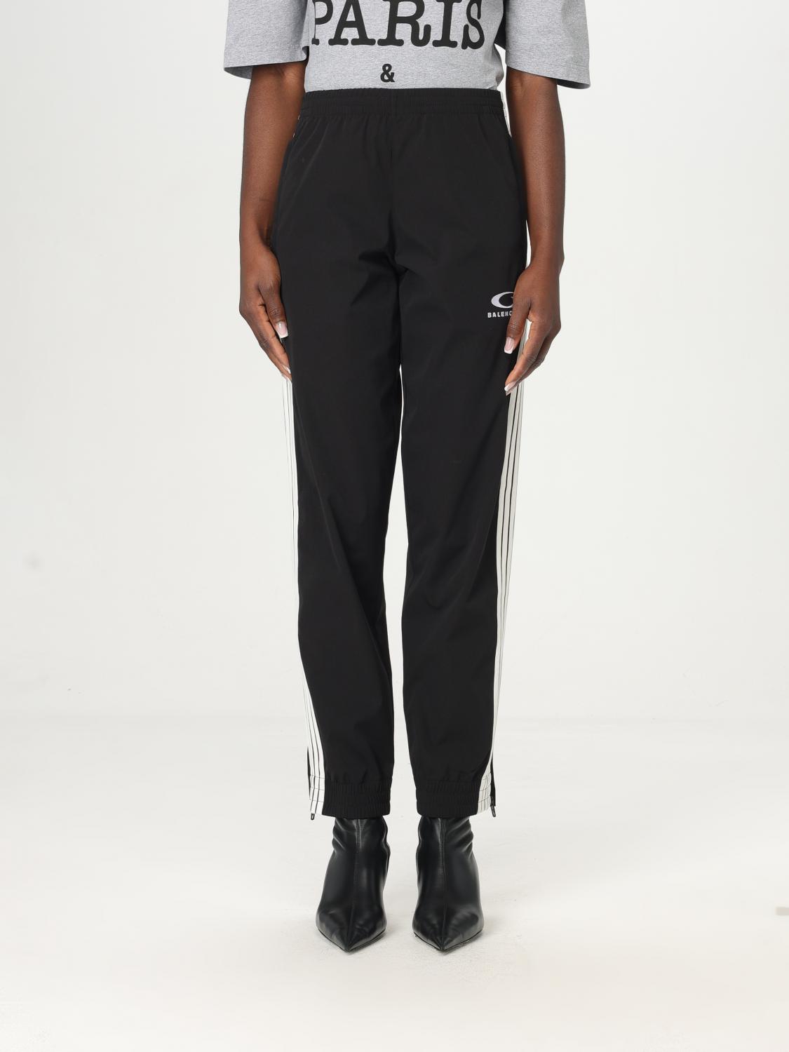 Balenciaga Loop Sports Icon Side Zip Sweatpants In Black