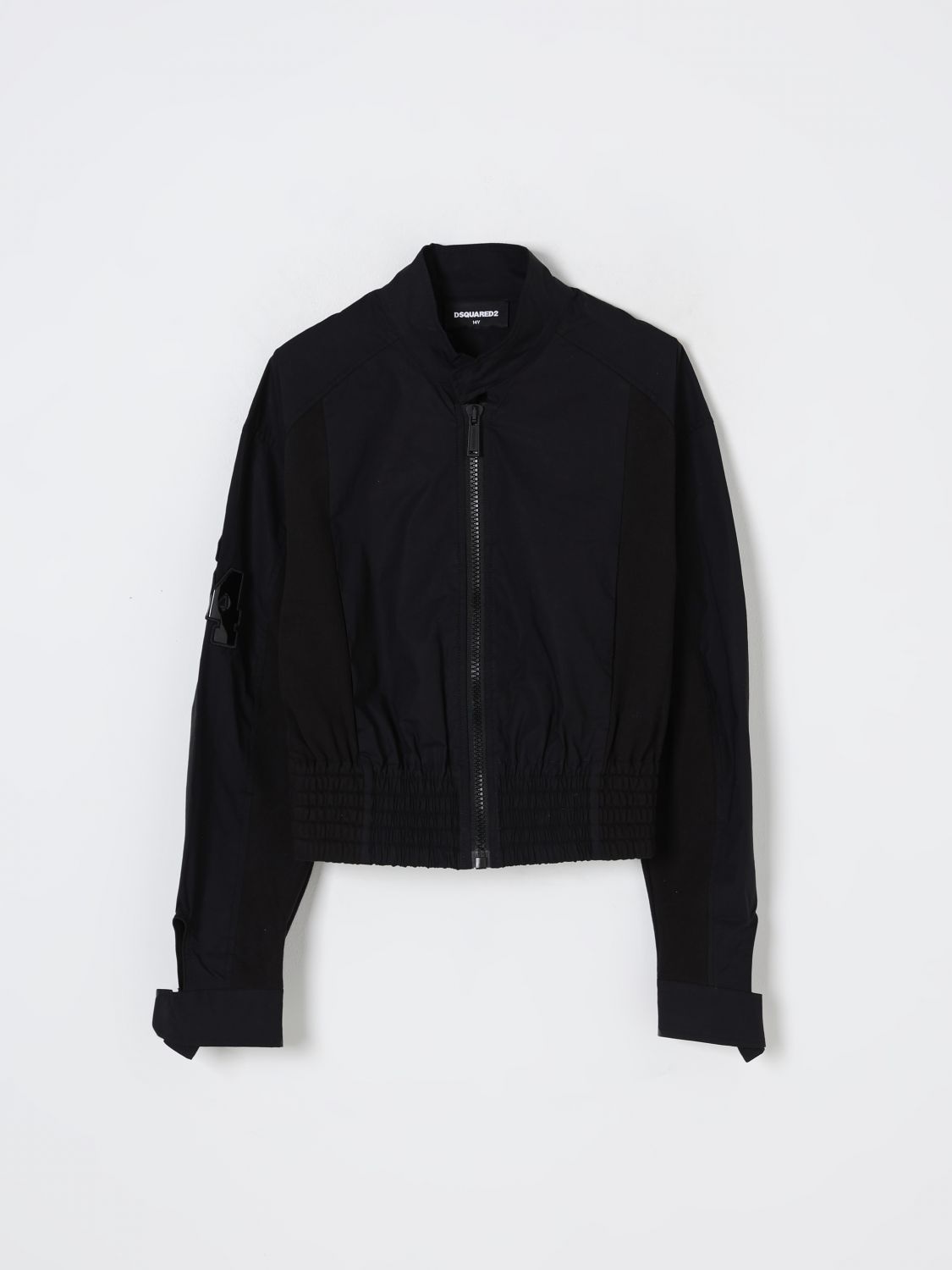 Dsquared2 Coat Kids Color Black In Black