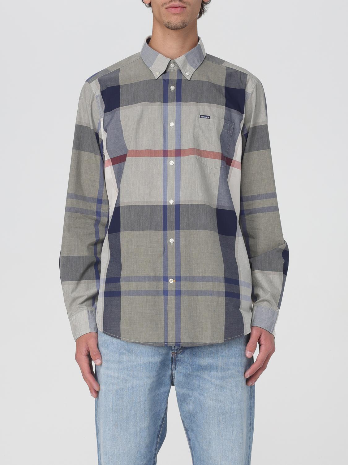 Shop Barbour Shirt Men Color Violet