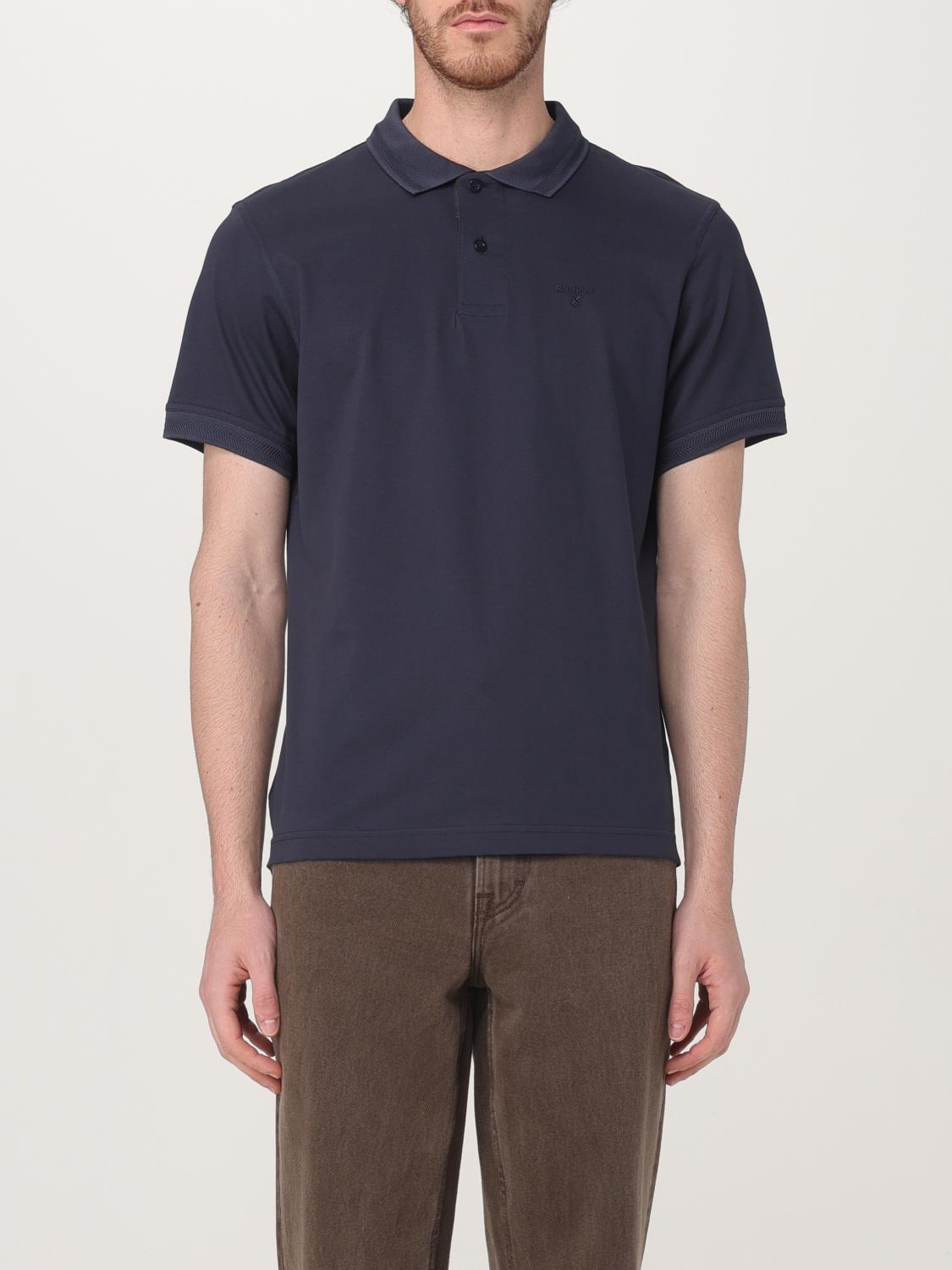 Barbour Polo Shirt Men Color Navy In Navy